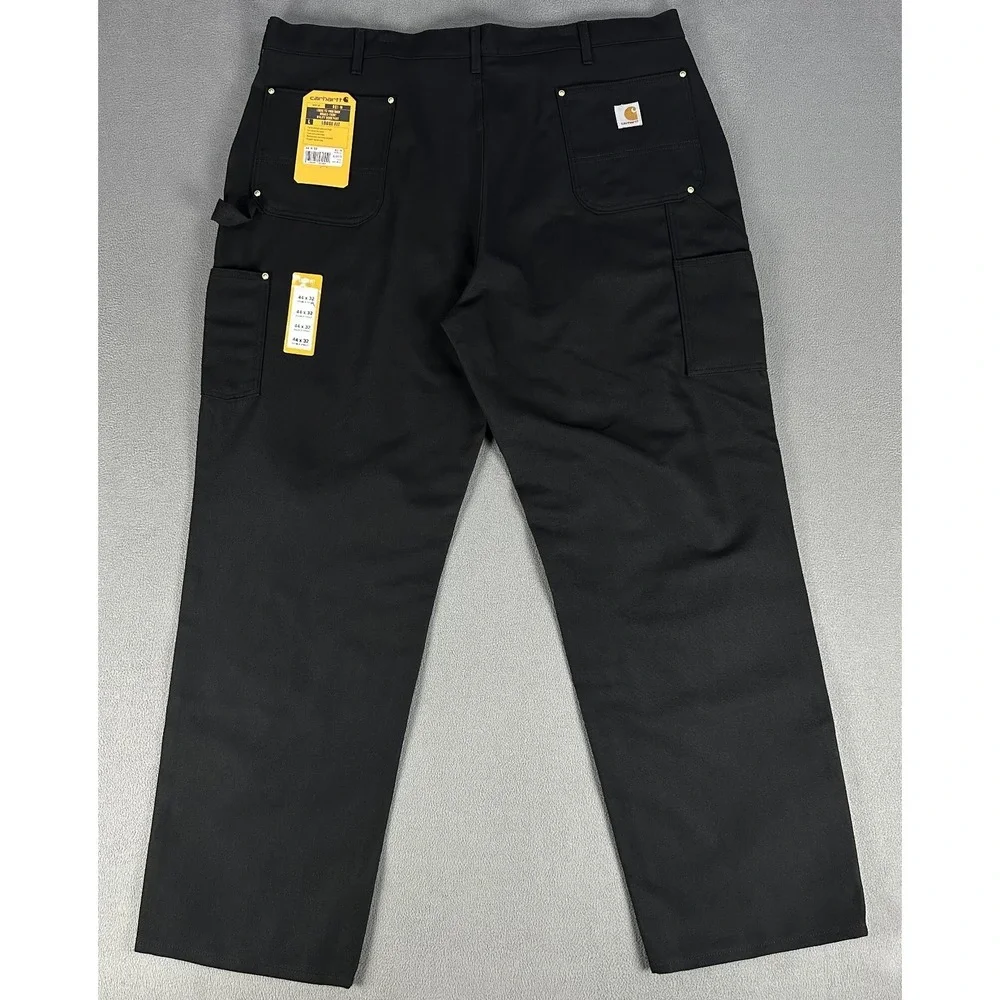 Carhartt Pants 44x32 Black Duck Double‎ Knee Loose Fit Carpenter Workwear New
